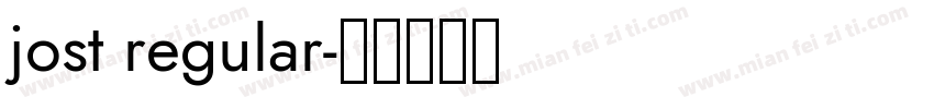 jost regular字体转换